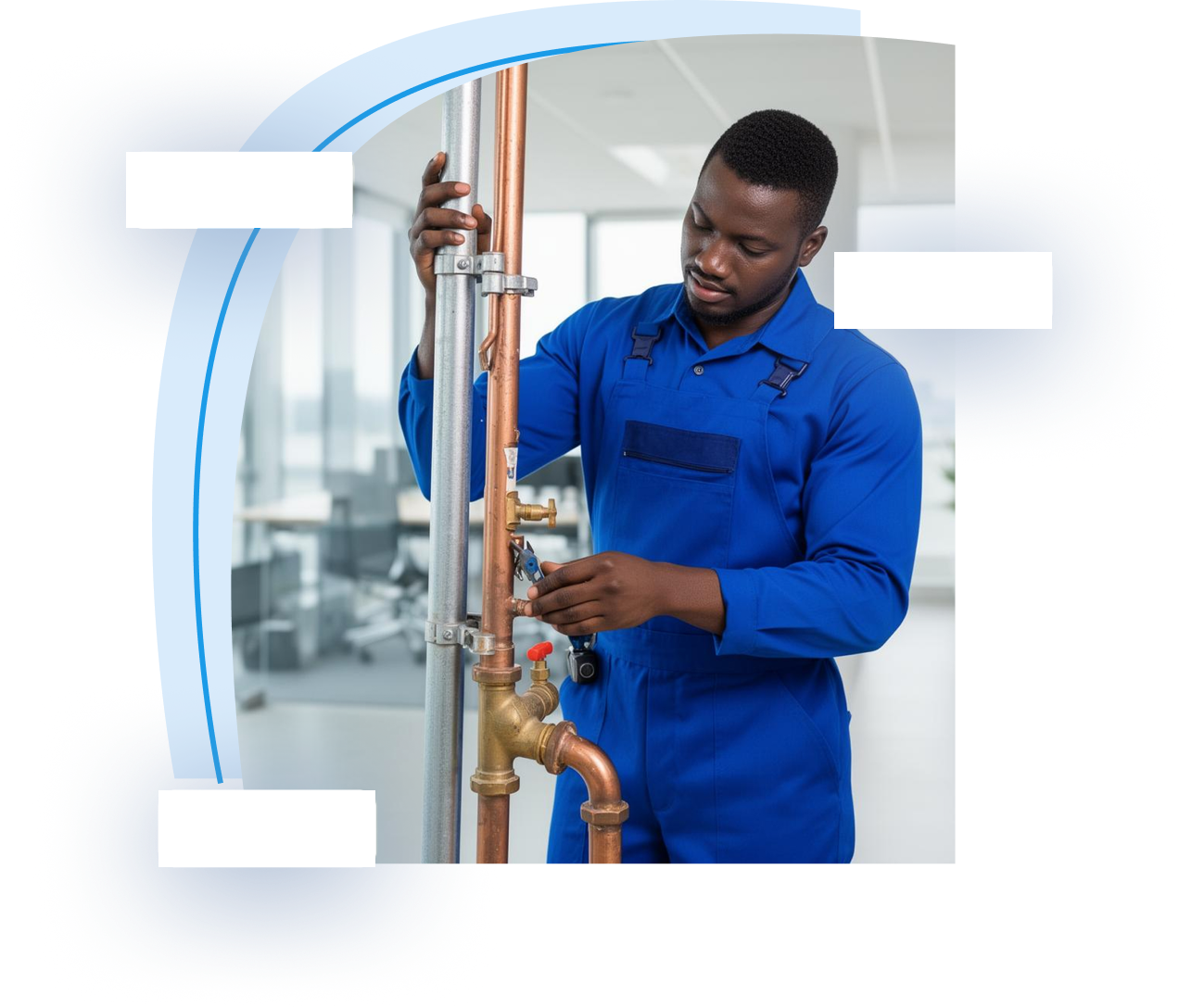 Verified provider on an office maintenance job — WrkMan for Business